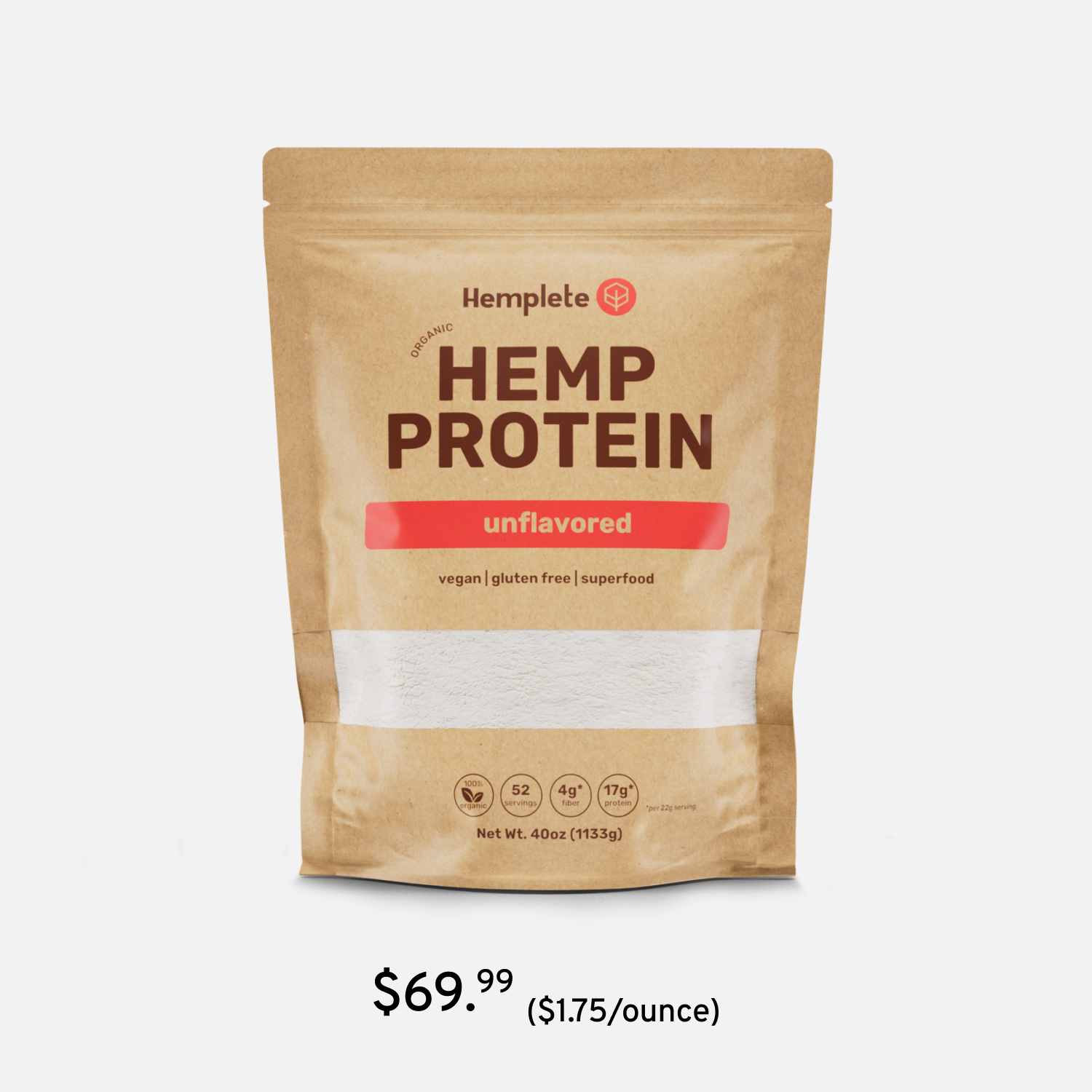 Organic Unflavored Hemp Protein